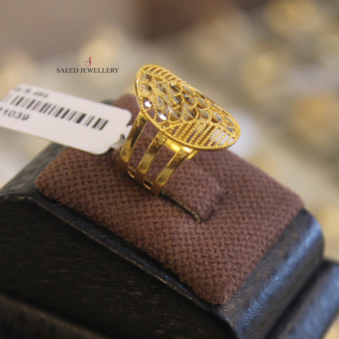 21K Gold Fancy Ring by Saeed Jewelry - Image 5