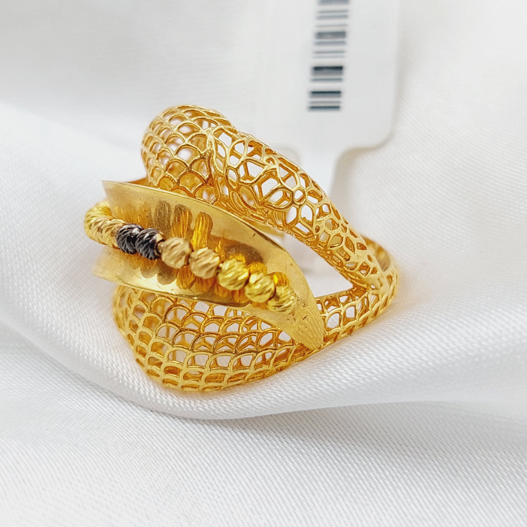 21K Gold Fancy Ring by Saeed Jewelry - Image 3