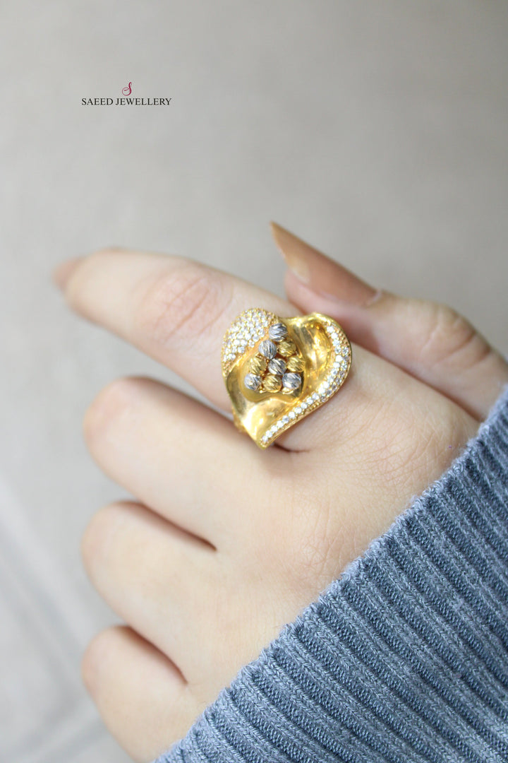 21K Gold Fancy Ring by Saeed Jewelry - Image 4