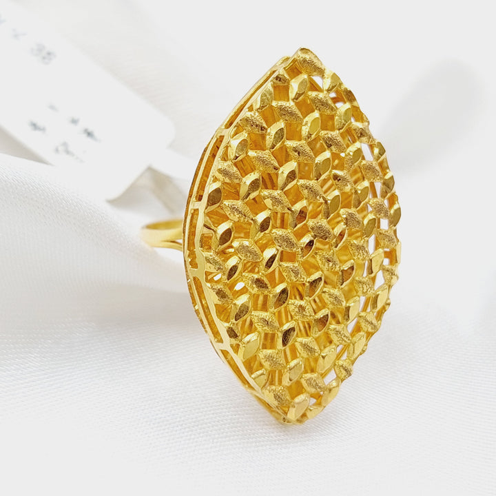 21K Gold Fancy Ring by Saeed Jewelry - Image 3