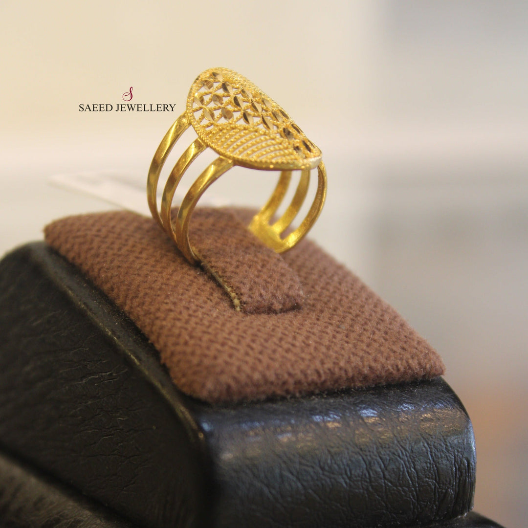 21K Gold Fancy Ring by Saeed Jewelry - Image 1