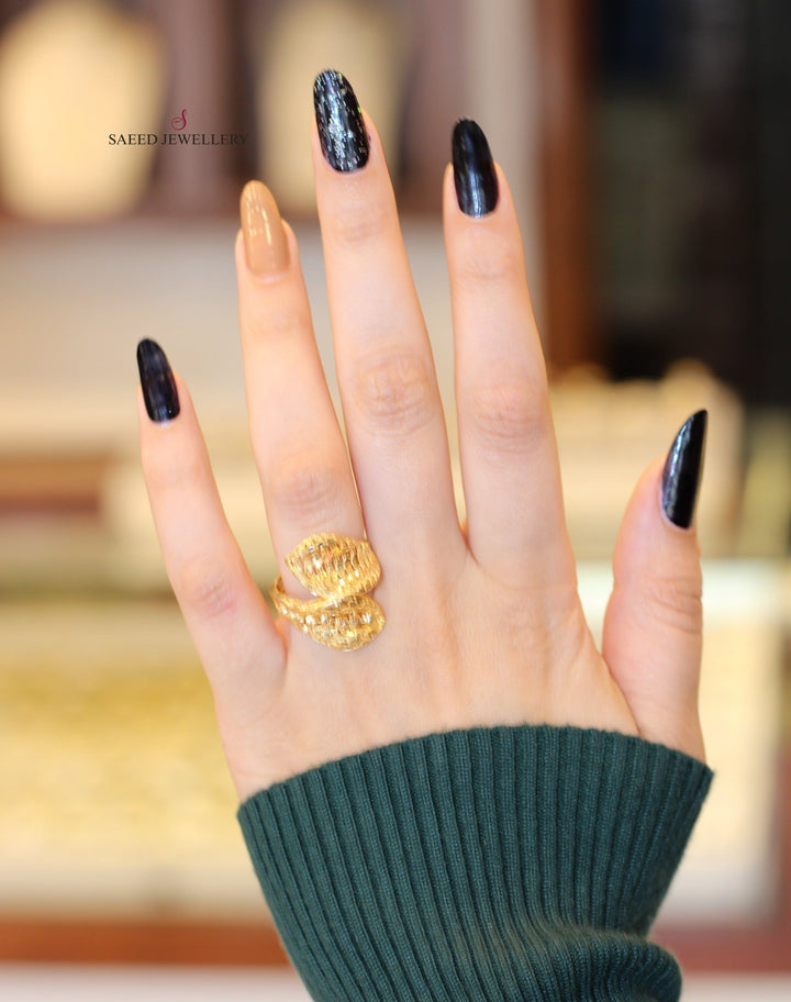 21K Gold Fancy Ring by Saeed Jewelry - Image 2