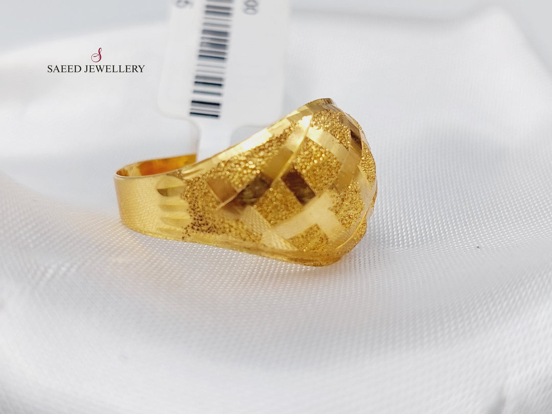 21K Gold Fancy Ring by Saeed Jewelry - Image 4