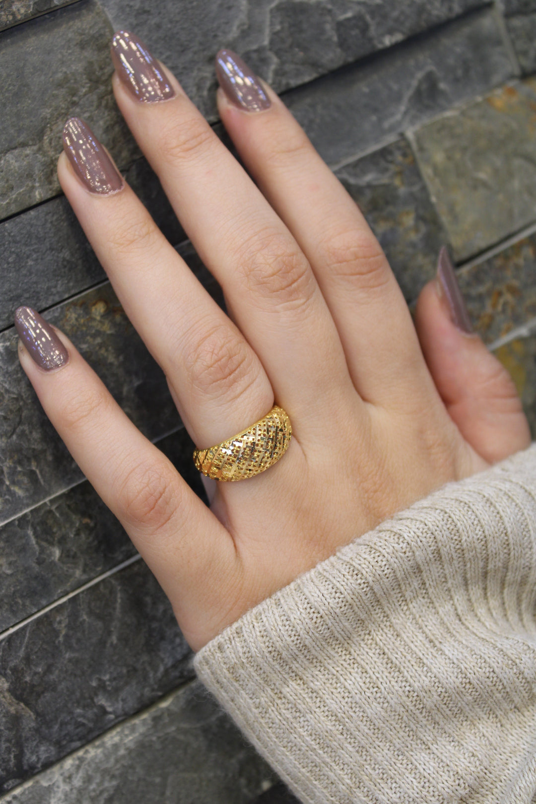 21K Gold Fancy Ring by Saeed Jewelry - Image 1