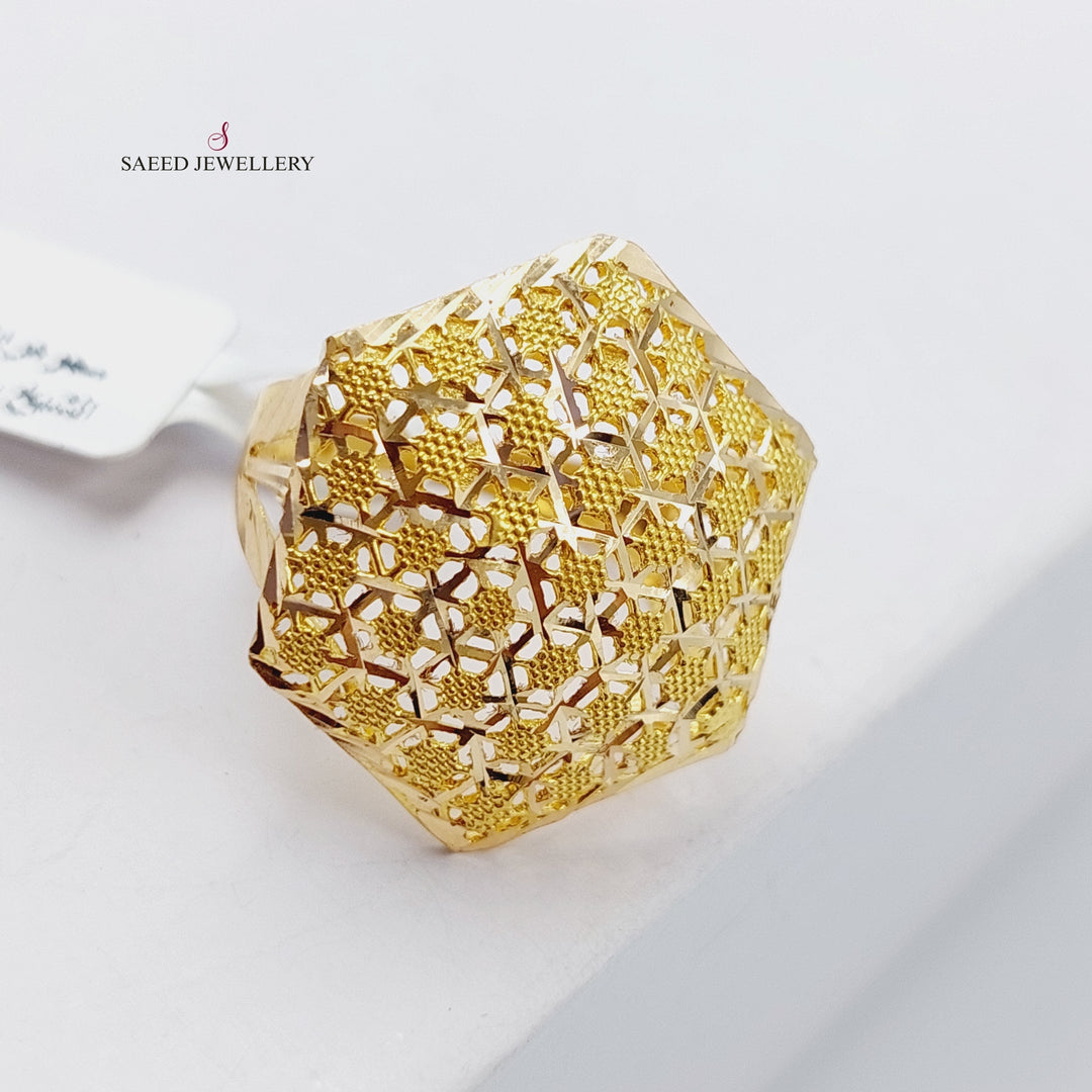 21K Gold Fancy Ring by Saeed Jewelry - Image 6