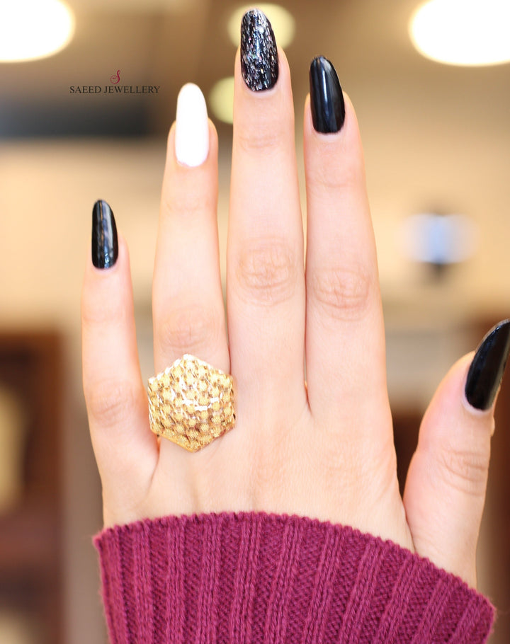 21K Gold Fancy Ring by Saeed Jewelry - Image 5