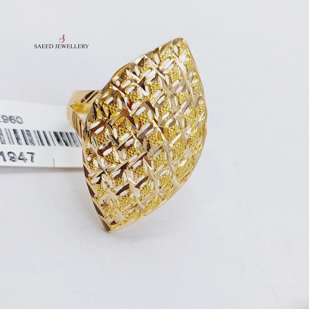 21K Gold Fancy Ring by Saeed Jewelry - Image 3