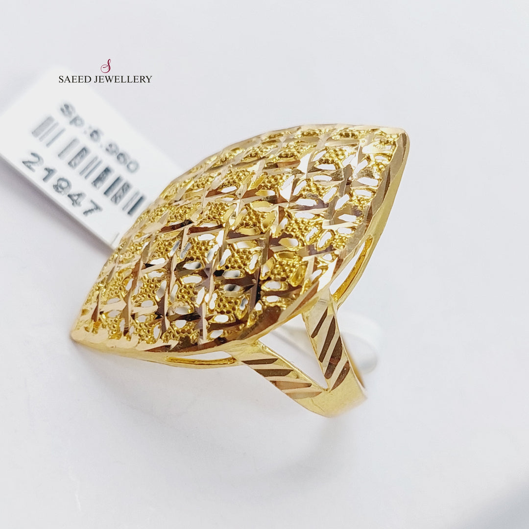 21K Gold Fancy Ring by Saeed Jewelry - Image 1