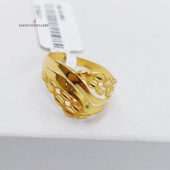 21K Gold Fancy Ring by Saeed Jewelry - Image 3