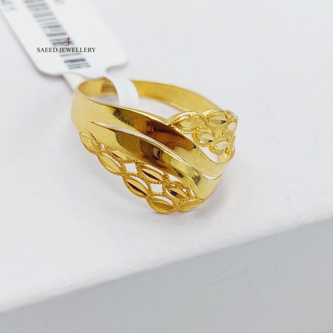 21K Gold Fancy Ring by Saeed Jewelry - Image 1