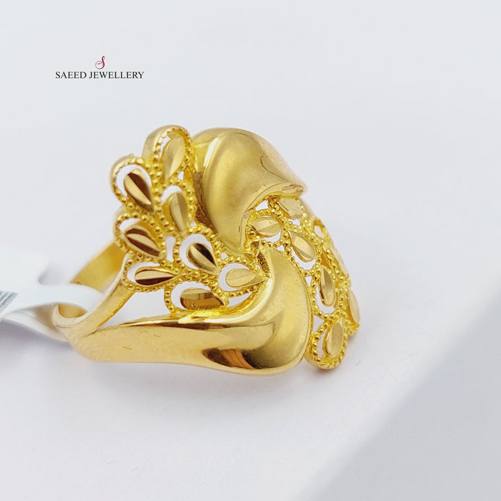 21K Gold Fancy Ring by Saeed Jewelry - Image 1