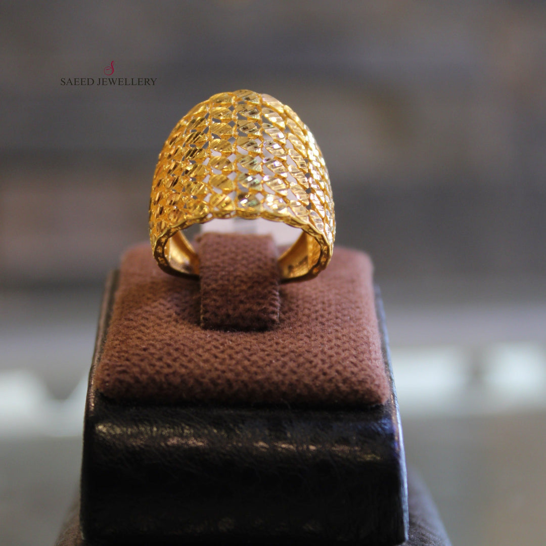 21K Gold Fancy Ring by Saeed Jewelry - Image 3