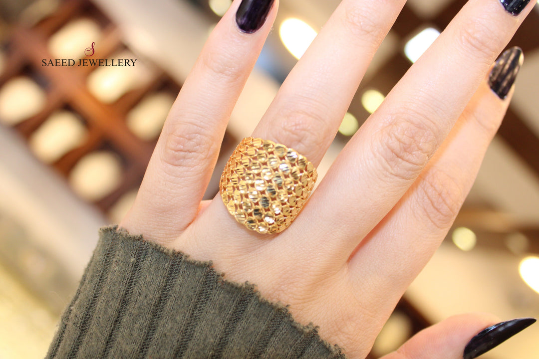 21K Gold Fancy Ring by Saeed Jewelry - Image 4