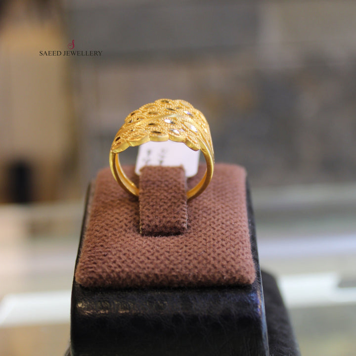 21K Gold Fancy Ring by Saeed Jewelry - Image 4