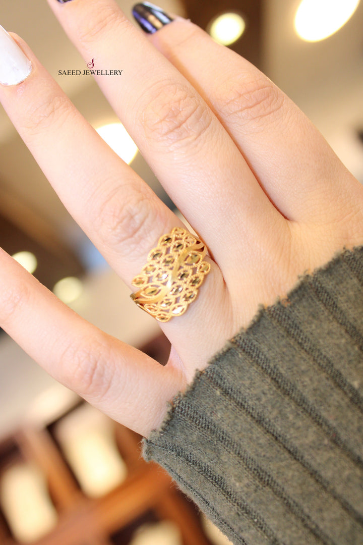 21K Gold Fancy Ring by Saeed Jewelry - Image 6