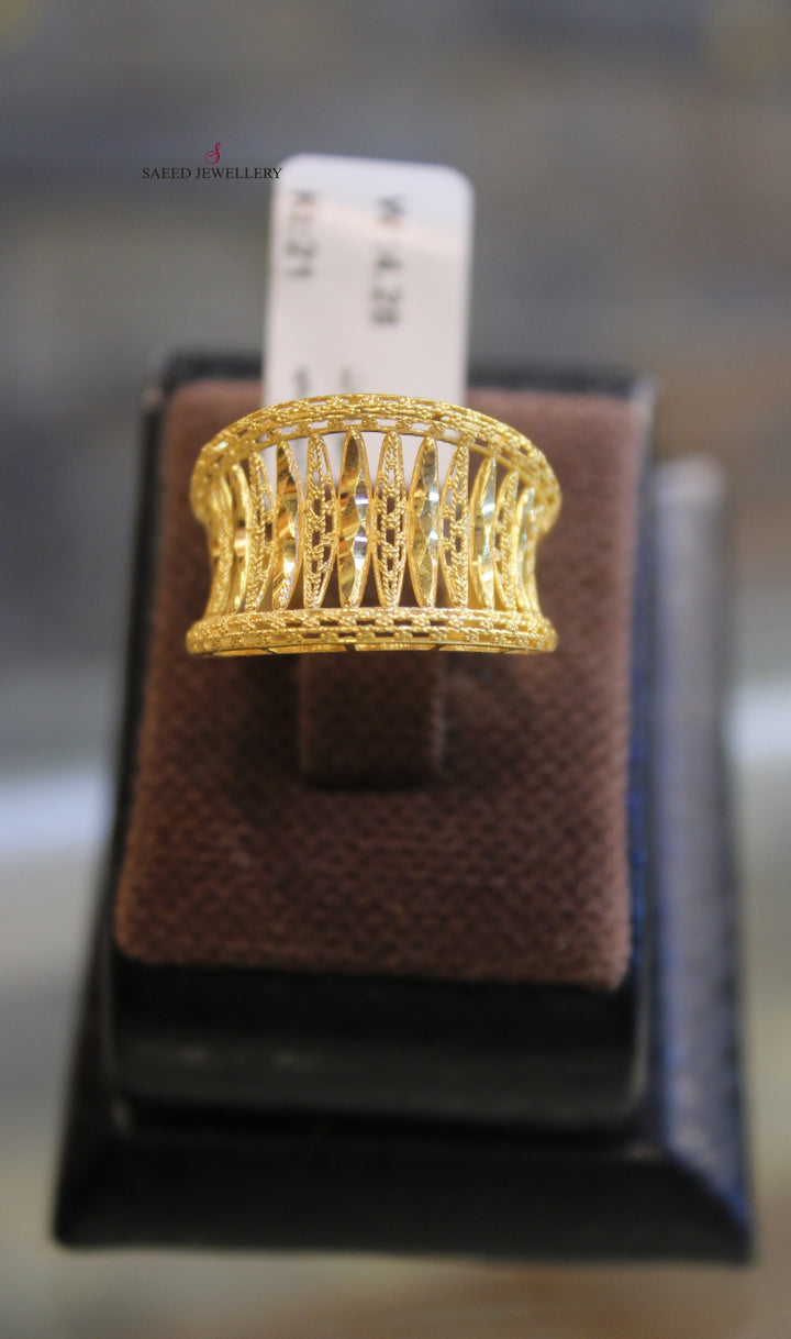 21K Gold Fancy Ring by Saeed Jewelry - Image 3