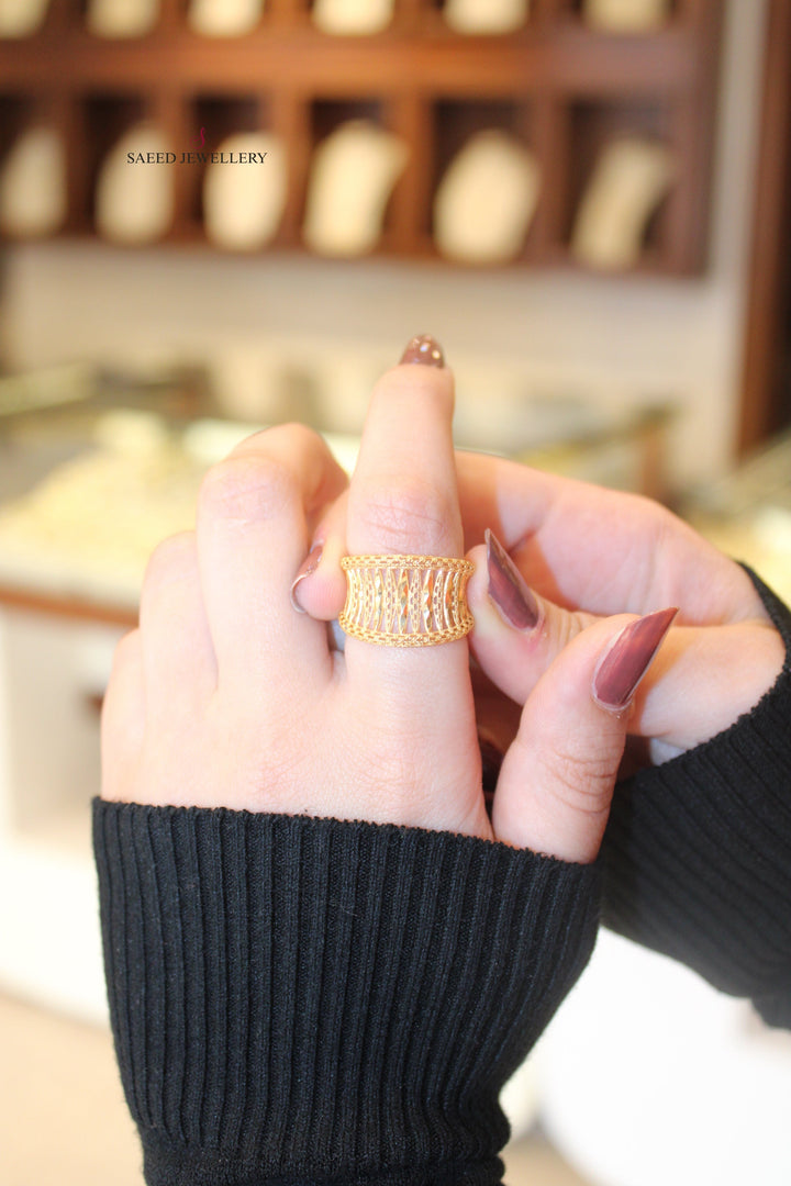 21K Gold Fancy Ring by Saeed Jewelry - Image 7