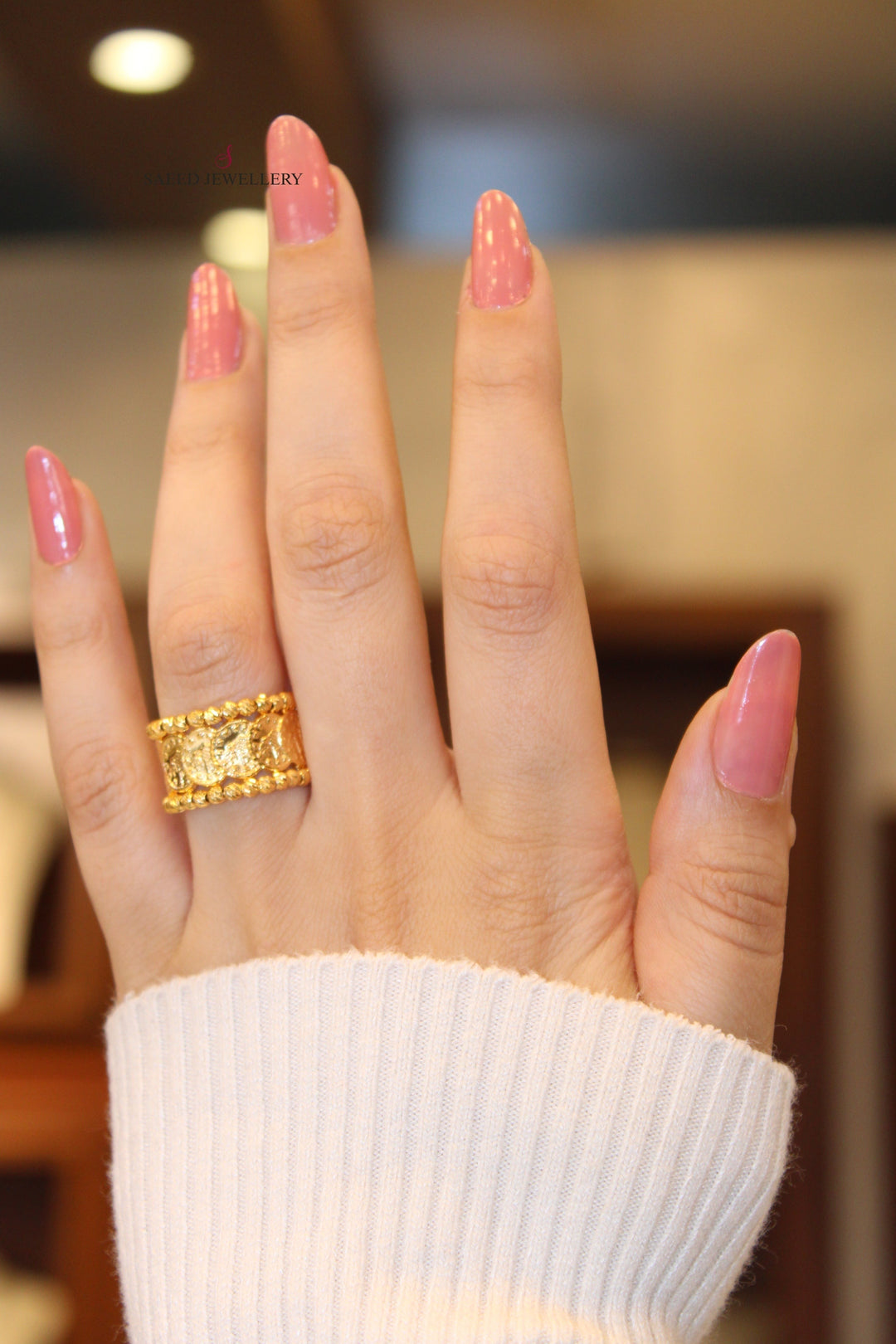 21K Gold Fancy Ring by Saeed Jewelry - Image 5