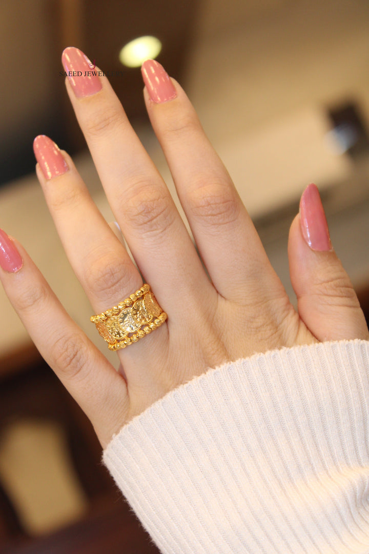 21K Gold Fancy Ring by Saeed Jewelry - Image 1