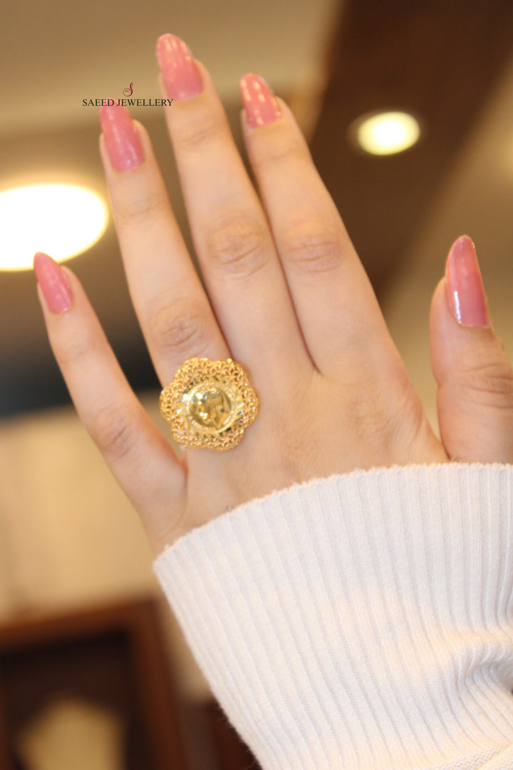 21K Gold Fancy Ring by Saeed Jewelry - Image 9