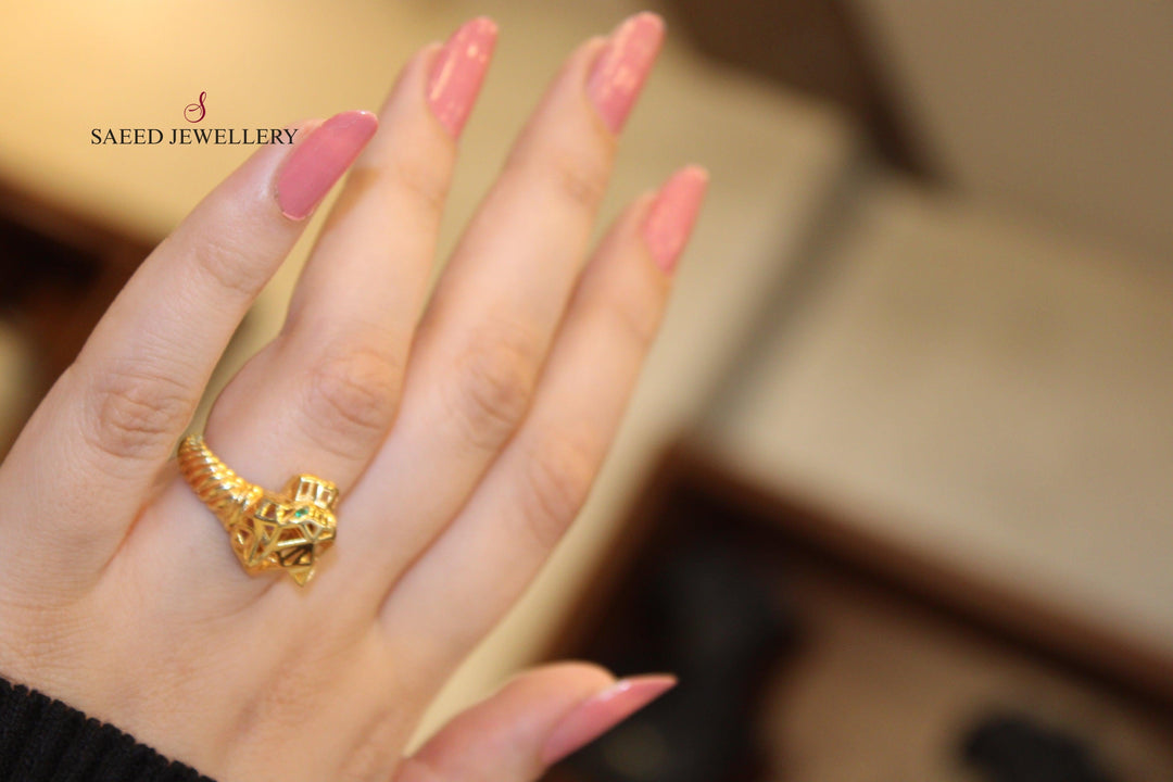 21K Gold Fancy Ring by Saeed Jewelry - Image 4