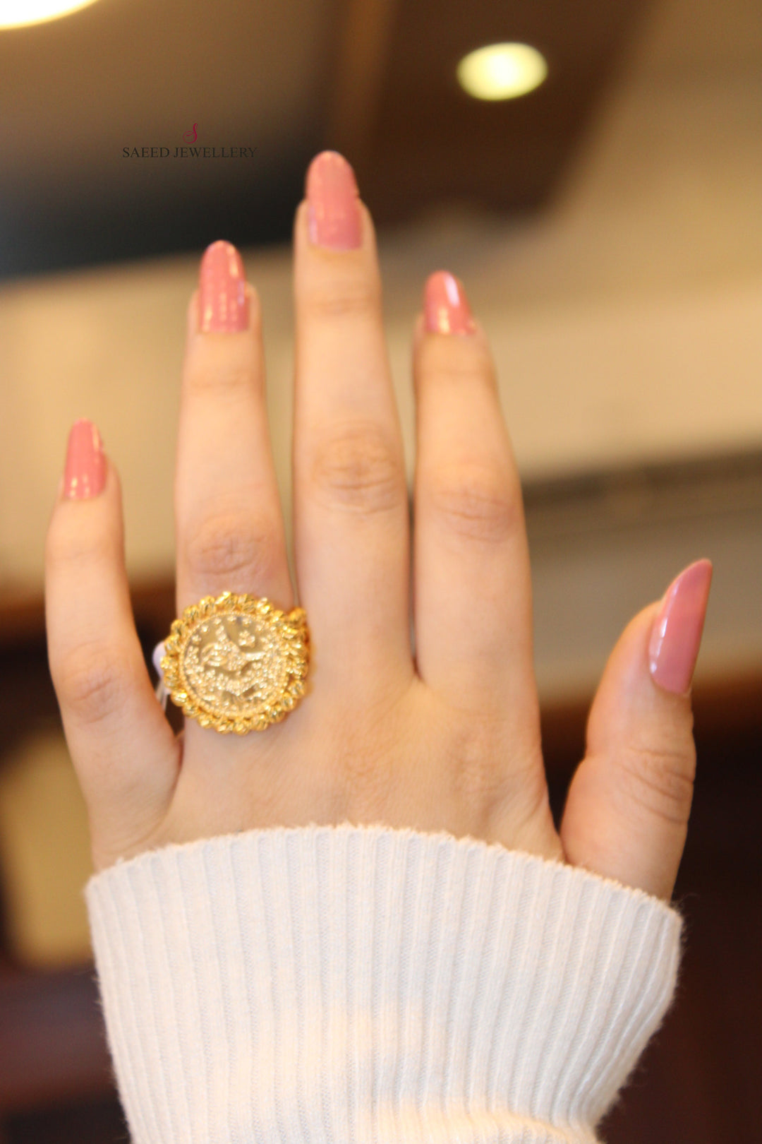 21K Gold Fancy Ring by Saeed Jewelry - Image 2