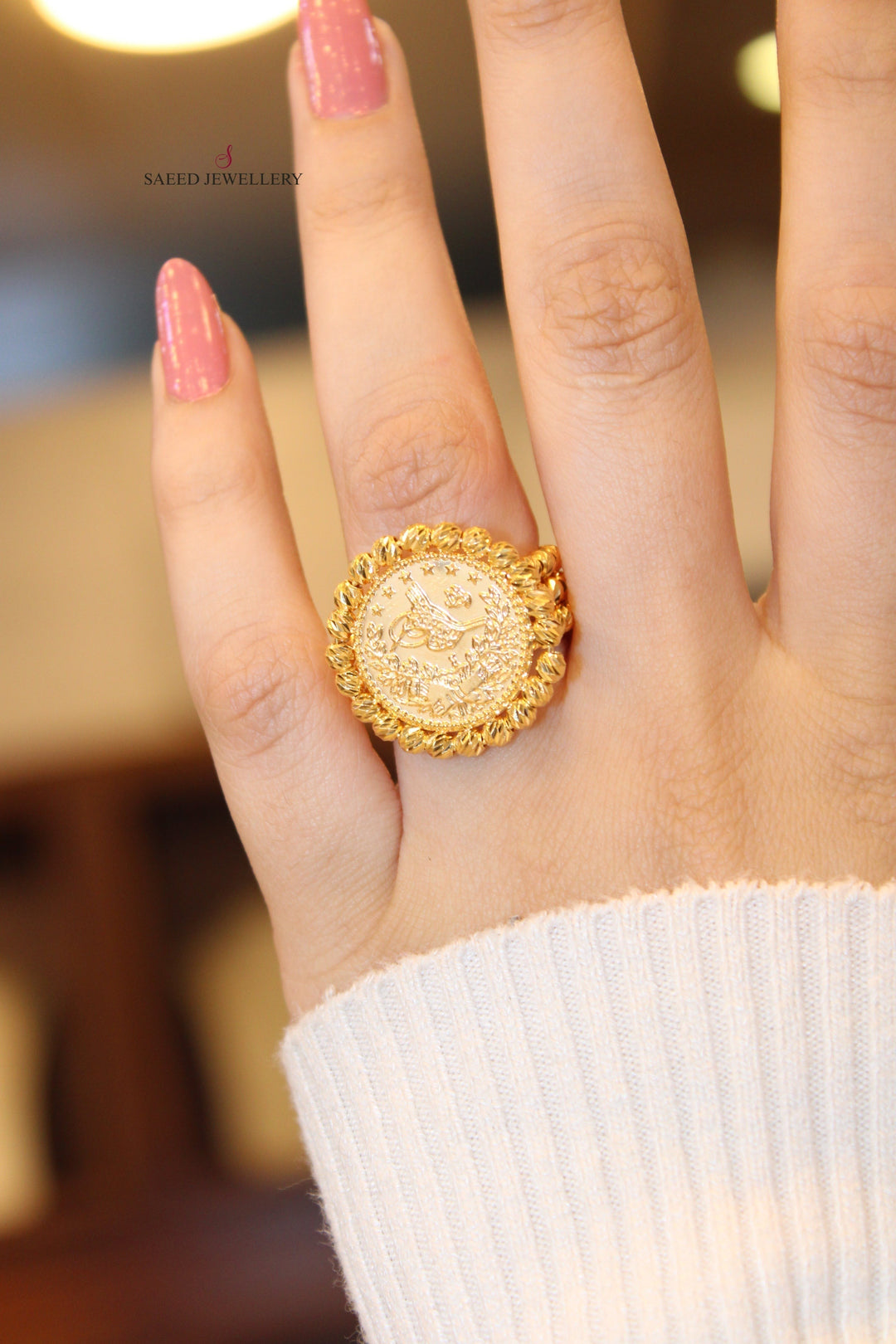 21K Gold Fancy Ring by Saeed Jewelry - Image 8