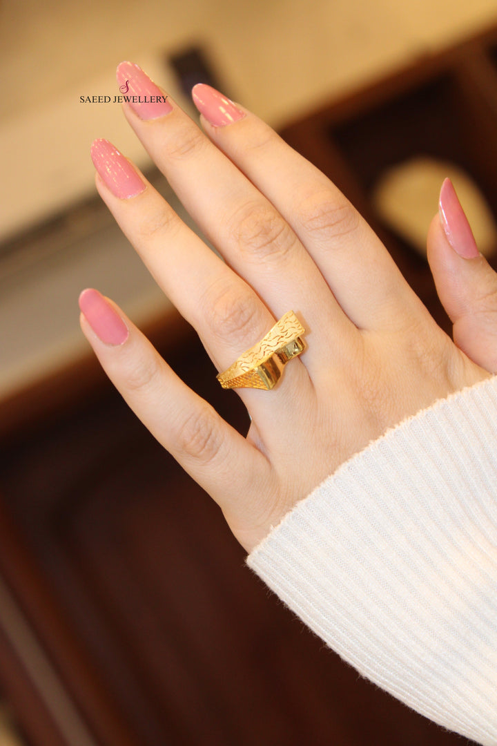 21K Gold Fancy Ring by Saeed Jewelry - Image 1