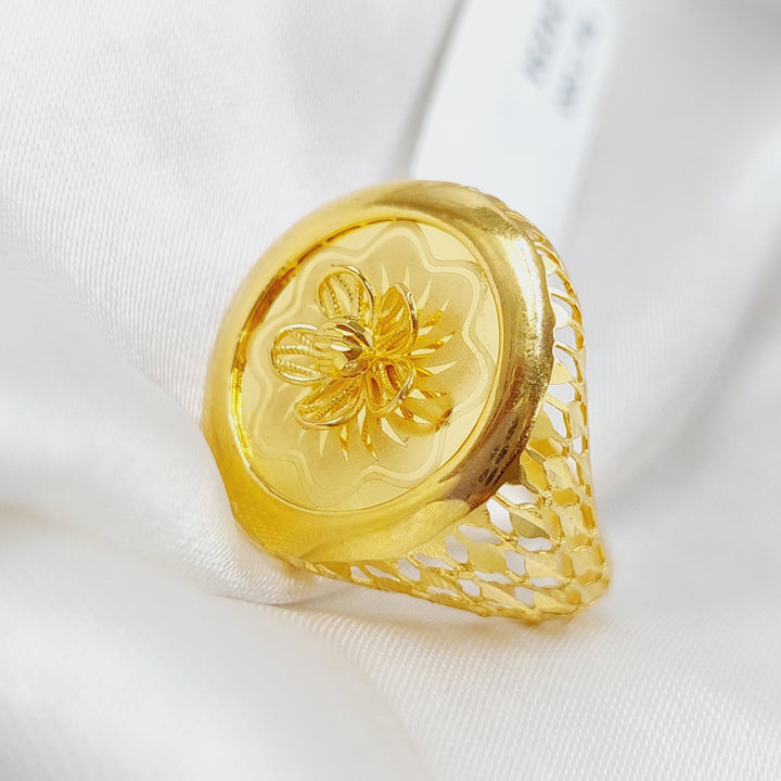 21K Gold Fancy Rose Ring by Saeed Jewelry - Image 5