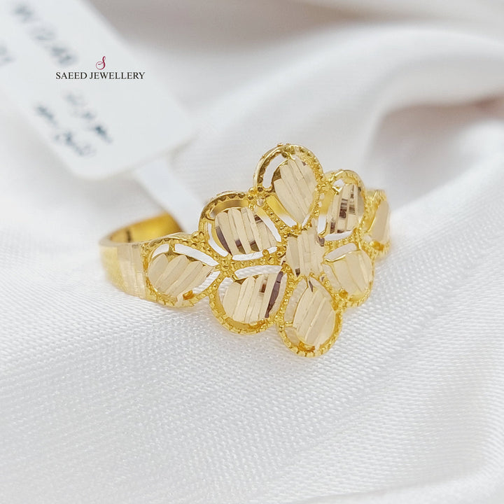 21K Gold Fancy Rose Ring by Saeed Jewelry - Image 6