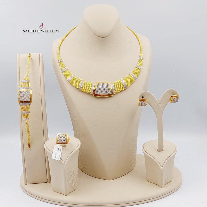 21K Gold Fancy Set is 4 pieces by Saeed Jewelry - Image 1