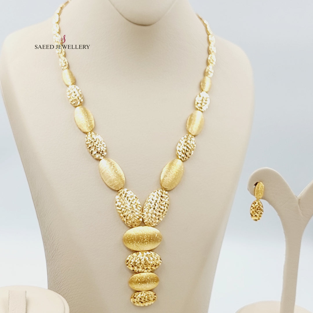 21K Gold Fancy set by Saeed Jewelry - Image 3