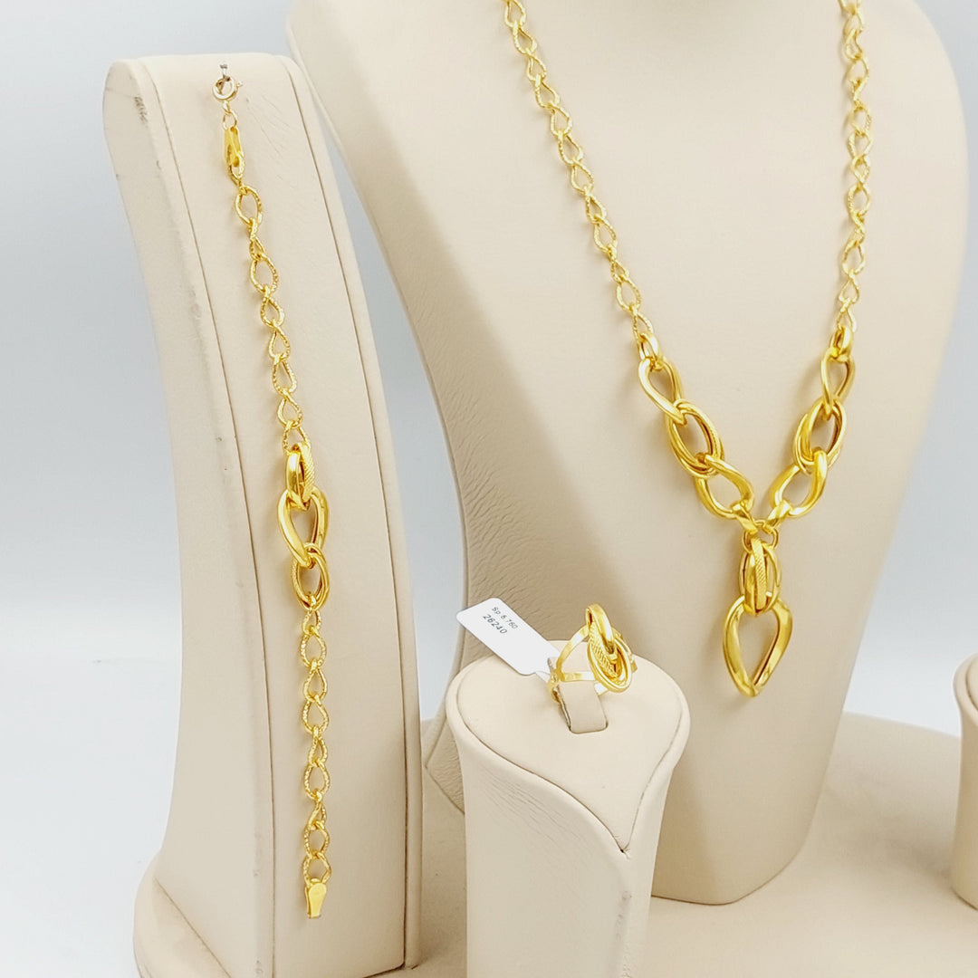 21K Gold Fancy set by Saeed Jewelry - Image 5