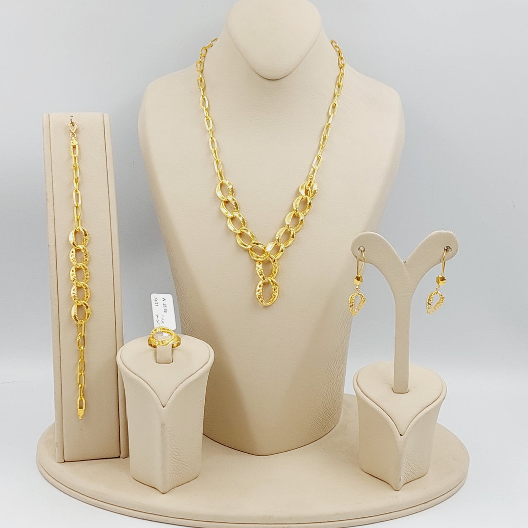 21K Gold Fancy set by Saeed Jewelry - Image 6