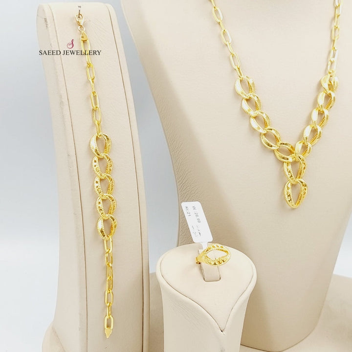 21K Gold Fancy set by Saeed Jewelry - Image 5