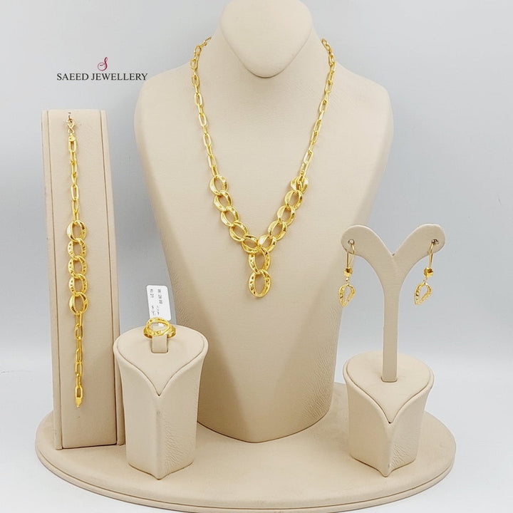 21K Gold Fancy set by Saeed Jewelry - Image 12