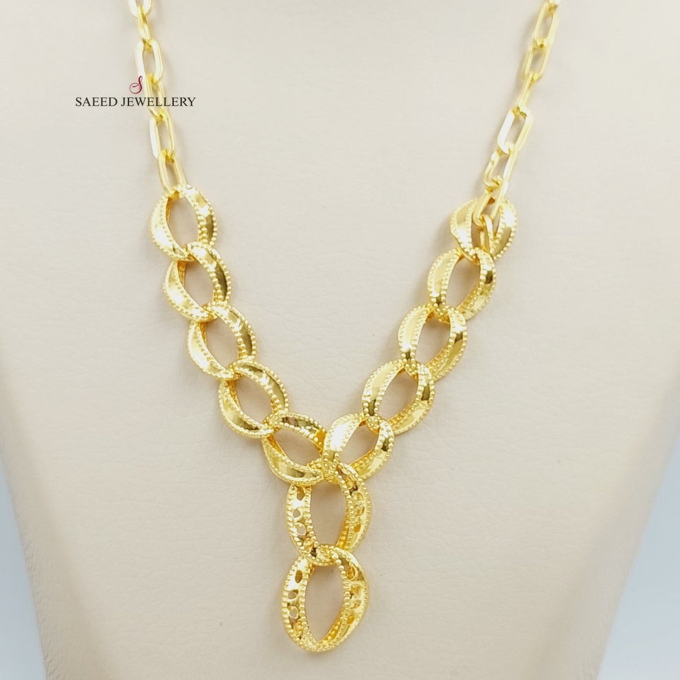 21K Fancy set Made of 21K Yellow Gold by Saeed Jewelry-27088