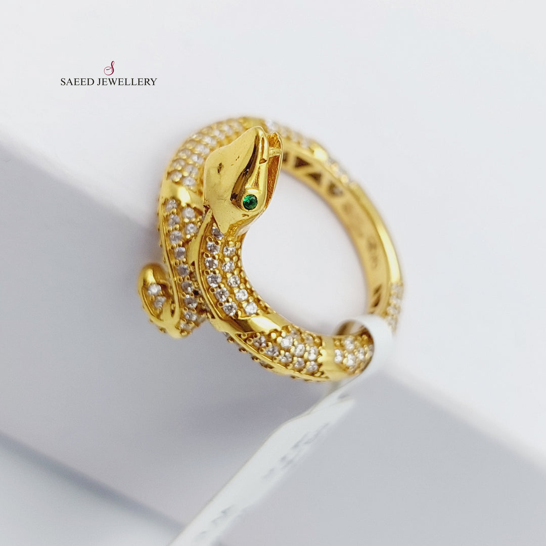 21K Gold Fancy snack Ring by Saeed Jewelry - Image 7