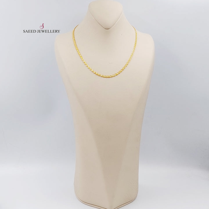 21K Gold Fansy Chain by Saeed Jewelry - Image 3