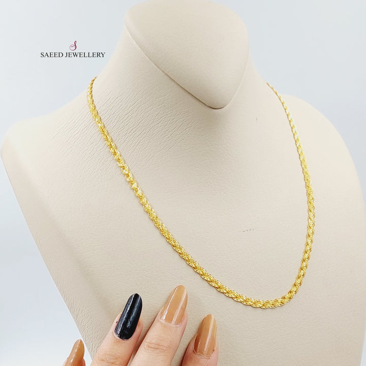 21K Gold Fansy Chain by Saeed Jewelry - Image 2