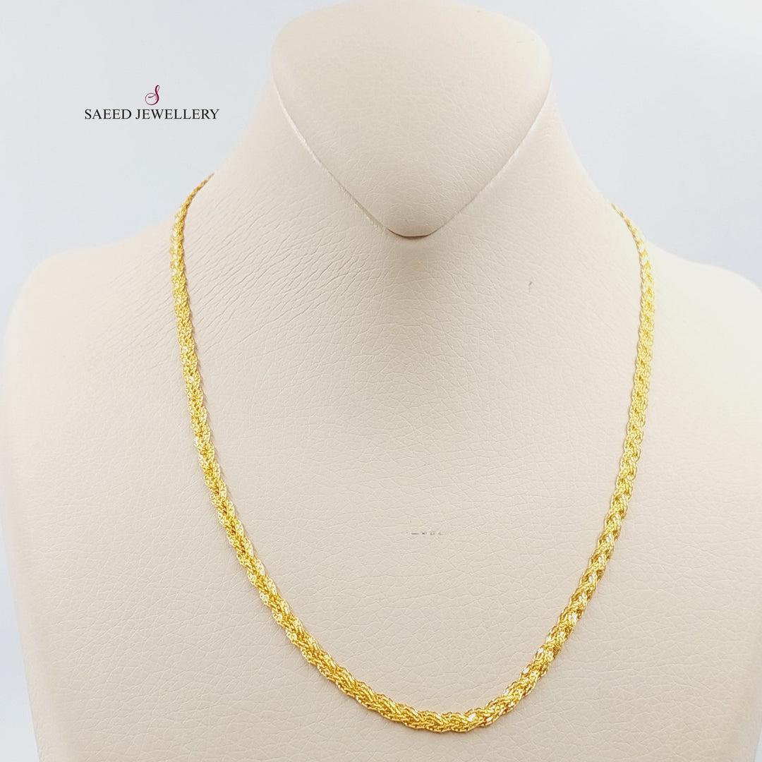 21K Gold Fansy Chain by Saeed Jewelry - Image 1