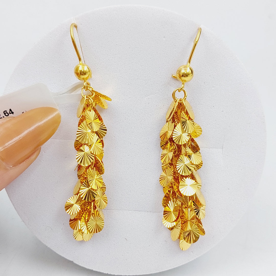 21K Gold Farfasha Earrings by Saeed Jewelry - Image 1