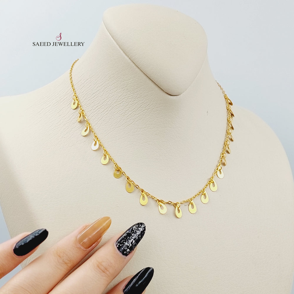 21K Gold Farfasha Necklace by Saeed Jewelry - Image 2