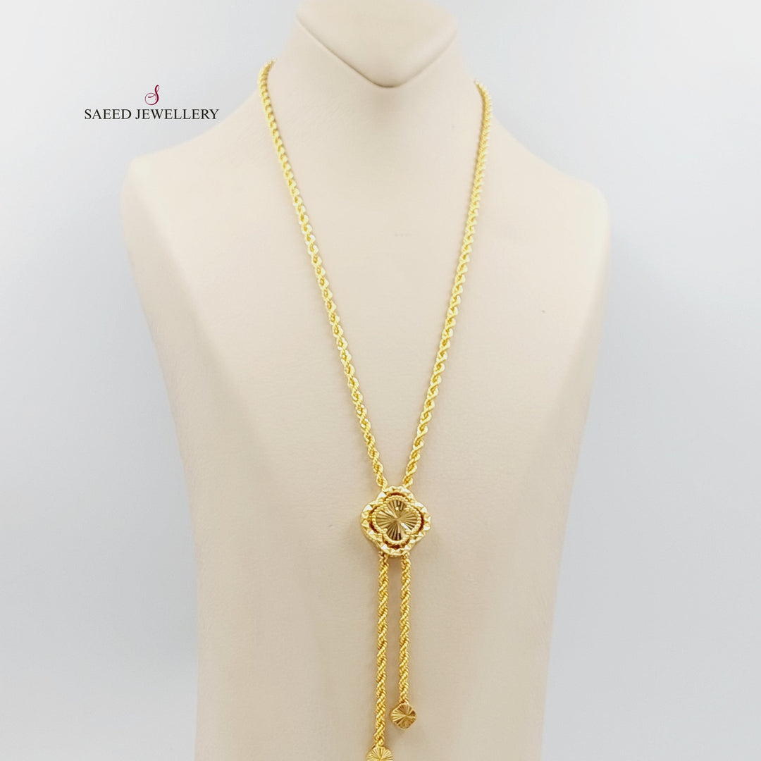 21K Gold Farfasha Necklace by Saeed Jewelry - Image 1