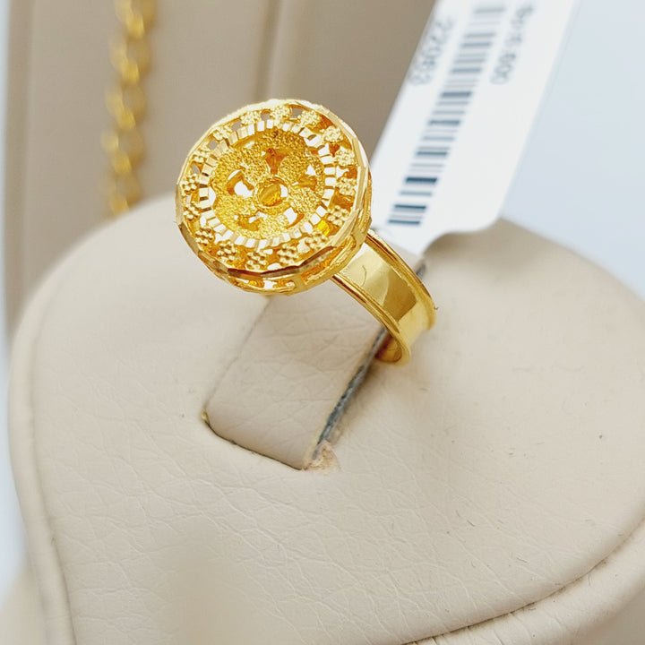 21K Gold Four Pieces Kuwaiti Set by Saeed Jewelry - Image 5