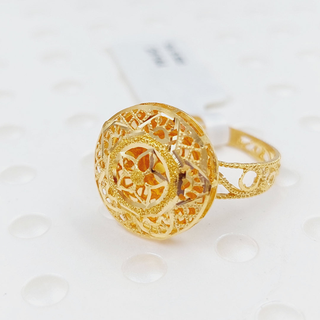 21K Gold Four -pieces Kuwaiti Set by Saeed Jewelry - Image 2