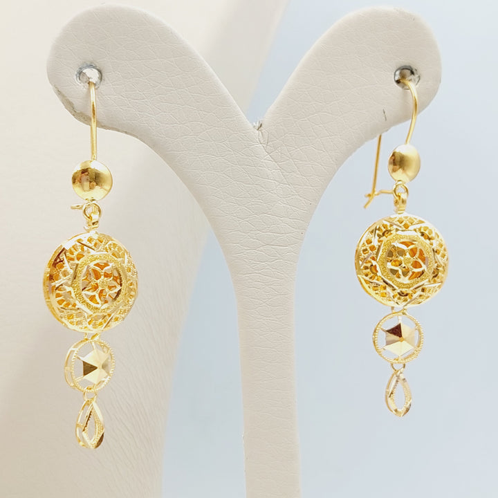 21K Gold Four -pieces Kuwaiti Set by Saeed Jewelry - Image 4