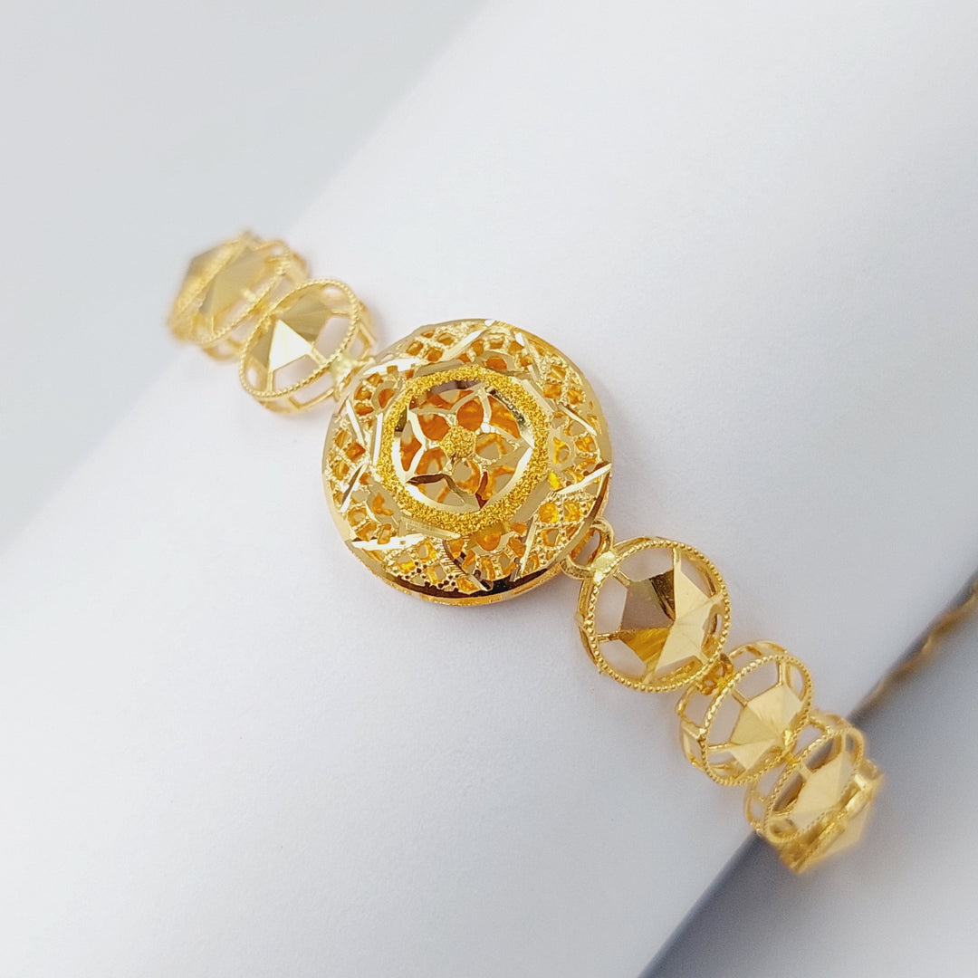 21K Gold Four -pieces Kuwaiti Set by Saeed Jewelry - Image 5