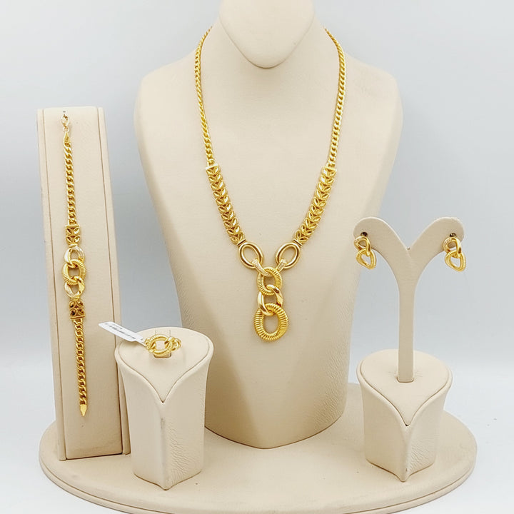 21K Gold Four pieces Spike Set by Saeed Jewelry - Image 1