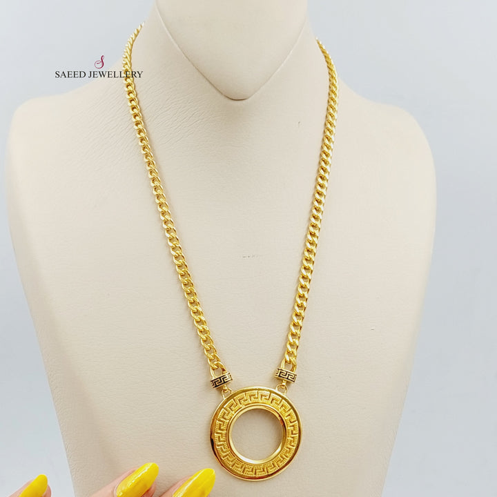 21K Gold Frame Necklace by Saeed Jewelry - Image 1